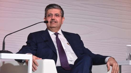 Uday Kotak, Founder, MD and CEO of Kotak Mahindra Bank Ltd, talked about Sebi chief's remarks on froth in the market.(HT Photo)