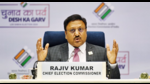 Chief election commissioner Rajiv Kumar announcing the schedule. (HT PHOTO) Chief election commissioner Rajiv Kumar announcing the schedule. (HT PHOTO)