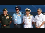 A file photo of General Bipin Rawat with Manohar Parrikar A file photo of General Bipin Rawat with Manohar Parrikar