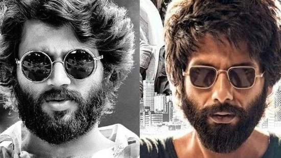 Vijay Deverakonda as Arjun Reddy and Shahid Kapoor as Kabir Singh. Vijay Deverakonda as Arjun Reddy and Shahid Kapoor as Kabir Singh.