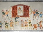 Portrait of banker Vakhatchand Jhaveri and retinue
Painted on the inner marble wall of the Jain temple Ajithnath Derasar Jhaveriwada, Vaghan Pol, Ahmedabad(Courtesy Sheth Anandji Kalyanji ni Pedhi, Ahmedabad) Portrait of banker Vakhatchand Jhaveri and retinue
Painted on the inner marble wall of the Jain temple Ajithnath Derasar Jhaveriwada, Vaghan Pol, Ahmedabad(Courtesy Sheth Anandji Kalyanji ni Pedhi, Ahmedabad)