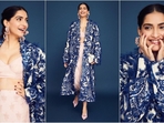 Sonam Kapoor is the ultimate fashionista and is always scoring with her head-turning looks. Just a day ago, she wowed her fans in a white Dior maxi dress and this time she stunned in a breathtaking ensemble. The stylish diva is quite active on social media and her glam Insta-dairies filled with fashion-forward looks are a treasure trove of style inspiration for all her followers. Her latest chic look in a coordinating pastel outfit styled with a blue cape is no exception and is sure to steal your heart. (Instagram/@sonamkapoor) Sonam Kapoor is the ultimate fashionista and is always scoring with her head-turning looks. Just a day ago, she wowed her fans in a white Dior maxi dress and this time she stunned in a breathtaking ensemble. The stylish diva is quite active on social media and her glam Insta-dairies filled with fashion-forward looks are a treasure trove of style inspiration for all her followers. Her latest chic look in a coordinating pastel outfit styled with a blue cape is no exception and is sure to steal your heart. (Instagram/@sonamkapoor)