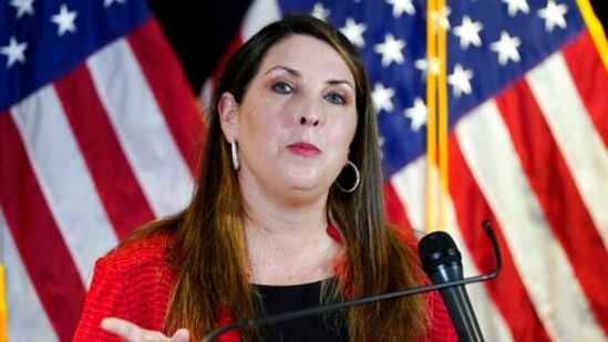 Ex-RNC Chairwoman Ronna Romney McDaniel will appear on NBC's "Meet The Press" on Sunday, which will be her inaugural appearance since stepping down as RNC head.(AP) Ex-RNC Chairwoman Ronna Romney McDaniel will appear on NBC's "Meet The Press" on Sunday, which will be her inaugural appearance since stepping down as RNC head.(AP)