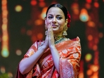 **EDS: FILE IMAGE** New Delhi: In this Tuesday, Oct. 24, 2023 file image actor Kangana Ranaut attends Dussehra celebrations, in New Delhi. The BJP on Sunday nominated Ranaut as its Lok Sabha candidate from Himachal Pradesh's Mandi. (PTI Photo/Arun Sharma) (PTI03_24_2024_000236B)(PTI) **EDS: FILE IMAGE** New Delhi: In this Tuesday, Oct. 24, 2023 file image actor Kangana Ranaut attends Dussehra celebrations, in New Delhi. The BJP on Sunday nominated Ranaut as its Lok Sabha candidate from Himachal Pradesh's Mandi. (PTI Photo/Arun Sharma) (PTI03_24_2024_000236B)(PTI)