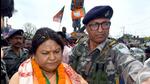 Sita Soren addressed a press conference at the BJP headquarters after landing in Jharkhand for the first time since joining the party (ANI) Sita Soren addressed a press conference at the BJP headquarters after landing in Jharkhand for the first time since joining the party (ANI)