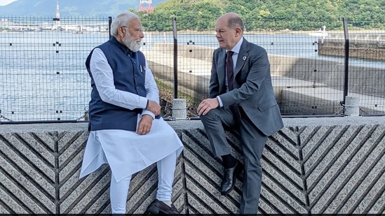 PM Narendra Modi with German Chancellor Olaf Scholz PM Narendra Modi with German Chancellor Olaf Scholz