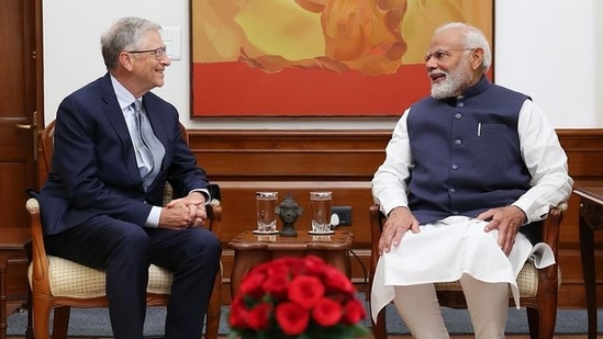 Prime Minister Narendra Modi and Bill Gates engaged in a discussion. (Instagram/@thisisbillgates) Prime Minister Narendra Modi and Bill Gates engaged in a discussion. (Instagram/@thisisbillgates)