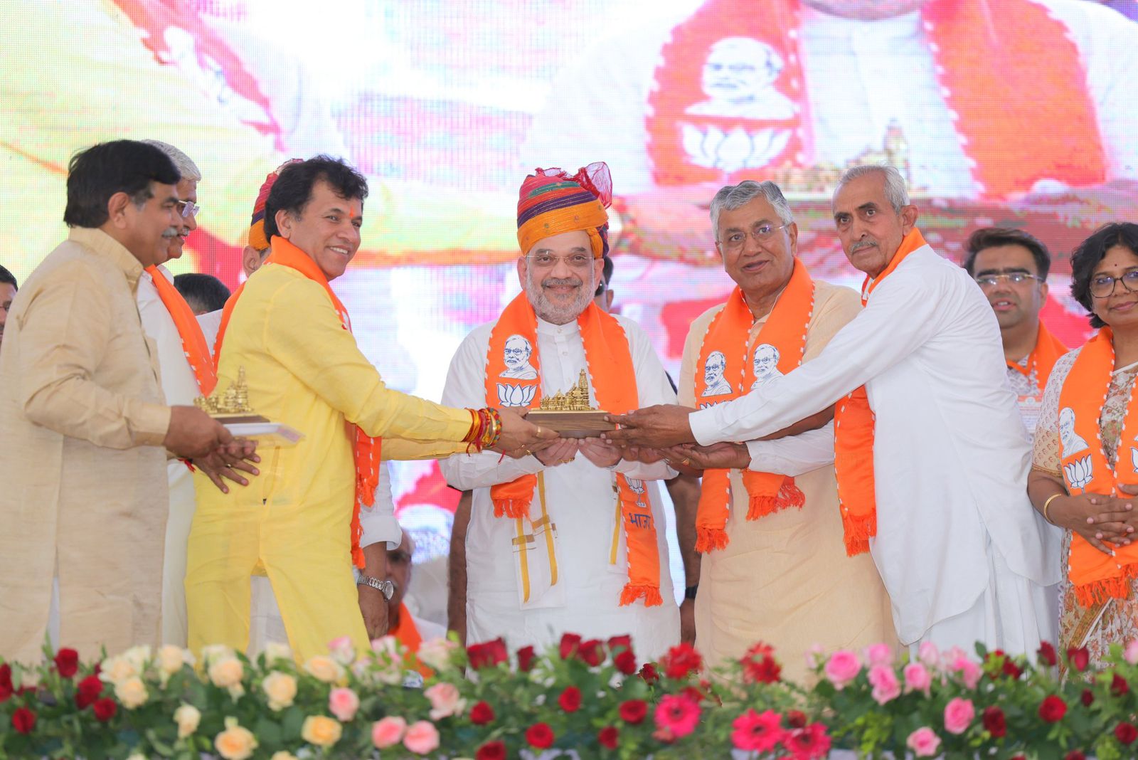 Union home minister Amit Shah at the BJP's Shakti Kendra Pramukh Sammelan in Jodhpur. Union home minister Amit Shah at the BJP's Shakti Kendra Pramukh Sammelan in Jodhpur.