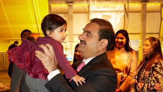 Gautam Adani shared his granddaughter's picture which was taken at the new Adani Green Energy Gallery at the Science Museum, London. Gautam Adani shared his granddaughter's picture which was taken at the new Adani Green Energy Gallery at the Science Museum, London.