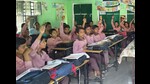Students studying in a government primary school in Prayagraj (HT File Photo) Students studying in a government primary school in Prayagraj (HT File Photo)