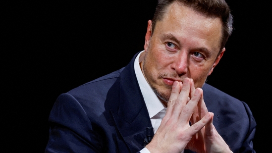 Forbes world's billionaires list: Elon Musk, Chief Executive Officer of SpaceX and Tesla and owner of Twitter, gestures as he attends the Viva Technology conference.(Reuters)
