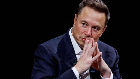 X Community Notes: Elon Musk, Chief Executive Officer of SpaceX and Tesla and owner of Twitter, gestures as he attends the Viva Technology conference. The X Community Notes feature will help users to fact-check information being circulated on the platform.(Reuters)
