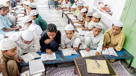 The highest court also stayed the HC directive to the state government to transfer madrasa students to regular schools. (PTI) The highest court also stayed the HC directive to the state government to transfer madrasa students to regular schools. (PTI)