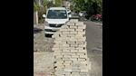 Interlocking tiles stacked up on the roadside in Sarabha Nagar area in Ludhiana on Sunday. (Gurpreet Singh/HT) Interlocking tiles stacked up on the roadside in Sarabha Nagar area in Ludhiana on Sunday. (Gurpreet Singh/HT)
