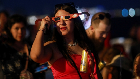 Solar eclipse 2024 livestreaming: Know when and where you can watch Surya Grahan live In India on April 8.(REUTERS)