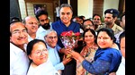 As the Congress has yet to name its face for the June 1 elections, the saffron fold has become the first to announce its candidate for the sole seat from Chandigarh. (Keshav Singh/HT) As the Congress has yet to name its face for the June 1 elections, the saffron fold has become the first to announce its candidate for the sole seat from Chandigarh. (Keshav Singh/HT)