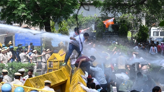 The BJP has intensified its pressure on Delhi's Chief Minister, asking him to resign in the wake of the high court order.(HT Photo/Deepak Gupta)