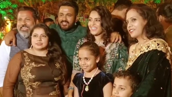 Swara Bhasker posted a string of pictures on her Instagram Stories. In the first photo, her husband, Fahad Ahmad held their daughter in his arms. Swara wrote, "Raabu's first Chaand Raat! So special!!" She also re-shared a picture featuring her and their daughter, posted by Fahad, which had the words, "My two Chand with Eid ka Chand." He also tagged her. Swara also shared a photo with Fahad and their friends.