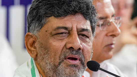 Dy CM D K Shivakumar. (PTI) Dy CM D K Shivakumar. (PTI)