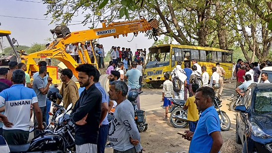 One of the students who got injured in the accident said that the bus was overspeeding and collided with a canal, leading to the accident. 