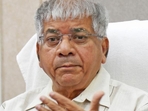 Nagpur, Mar 01 (ANI): Vanchit Bahujan Aghadi (VBA) President Prakash Ambedkar addresses a press conference, in Nagpur on Friday. (ANI Photo) (Snehal Sontakke) Nagpur, Mar 01 (ANI): Vanchit Bahujan Aghadi (VBA) President Prakash Ambedkar addresses a press conference, in Nagpur on Friday. (ANI Photo) (Snehal Sontakke)