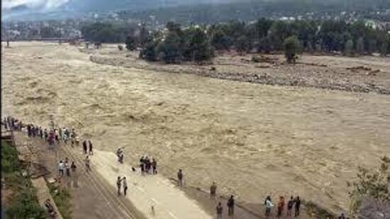 Rivers Beas in Kullu may not look the same ever. The most picturesque and enchanting river suffered maximum damage in the floods last year. (HT File) Rivers Beas in Kullu may not look the same ever. The most picturesque and enchanting river suffered maximum damage in the floods last year. (HT File)