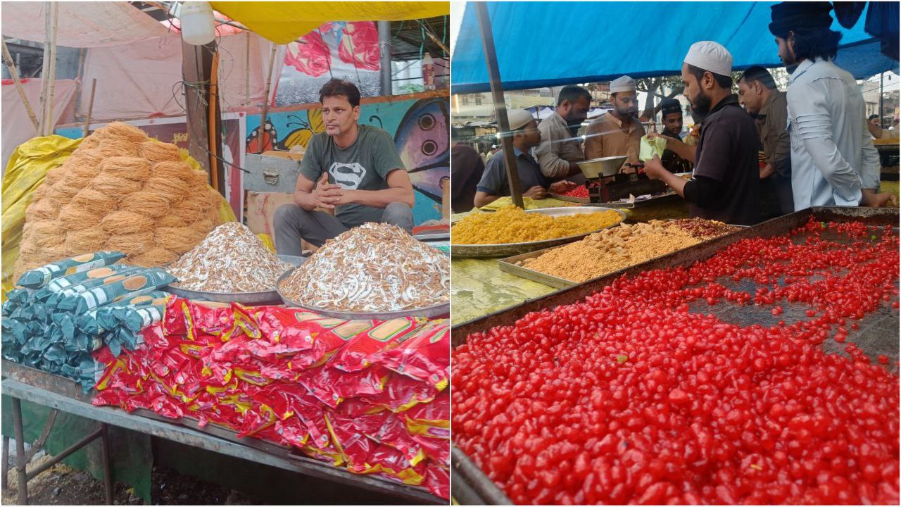 During Eid, you'll find stalls selling fenni and colourful bundis in every market.(Akanksha Agnihotri) During Eid, you'll find stalls selling fenni and colourful bundis in every market.(Akanksha Agnihotri)
