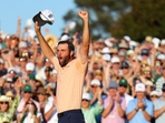 Scottie Scheffler of the United States celebrates on the 18th green after winning the 2024 Masters Tournament at Augusta (Getty Images via AFP) Scottie Scheffler of the United States celebrates on the 18th green after winning the 2024 Masters Tournament at Augusta (Getty Images via AFP)
