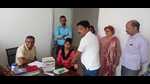 Blood samples being taken at Jankipuram trauma centre in Lucknow (Sourced) Blood samples being taken at Jankipuram trauma centre in Lucknow (Sourced)