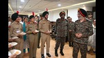 Lt Gen Gurbirpal Singh interacting with NCC cadets at the joint directorate of Punjab, Haryana, Himachal Pradesh and Chandigarh. (HT photo) Lt Gen Gurbirpal Singh interacting with NCC cadets at the joint directorate of Punjab, Haryana, Himachal Pradesh and Chandigarh. (HT photo)