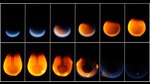 Take fire. On Earth, gravity helps shape a typical flame. Away from Earth’s atmosphere, small flames tend to be rounder. (NASA) Take fire. On Earth, gravity helps shape a typical flame. Away from Earth’s atmosphere, small flames tend to be rounder. (NASA)
