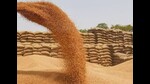Wheat at a procurement centre (For representation only) Wheat at a procurement centre (For representation only)