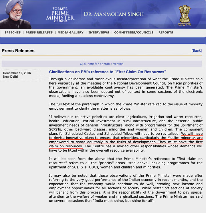 The PMO had issued a clarification regarding the statement the next day. (PMO Archives/Altered by The Quint) The PMO had issued a clarification regarding the statement the next day. (PMO Archives/Altered by The Quint)