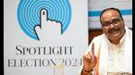 Deputy chief minister Brajesh Pathak at the HT Spotlight -Election 2024 programme on Wednesday. (HT Photo) Deputy chief minister Brajesh Pathak at the HT Spotlight -Election 2024 programme on Wednesday. (HT Photo)
