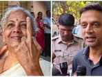 Finance Minister Nirmala Sitharaman, software industry icon N R Narayana Murthy, his wife and Rajya Sabha member Sudha Murty, former cricketer Rahul Dravid, and actor Prakash Raj were among the early voters as polling for 88 Lok Sabha seats began in 13 states and Union Territories on Friday. Finance Minister Nirmala Sitharaman, software industry icon N R Narayana Murthy, his wife and Rajya Sabha member Sudha Murty, former cricketer Rahul Dravid, and actor Prakash Raj were among the early voters as polling for 88 Lok Sabha seats began in 13 states and Union Territories on Friday.