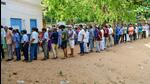 Voters wait in a queue to cast their votes during the second phase of the Lok Sabha Polls, at a polling station, in Kerala (CEO Kerala) Voters wait in a queue to cast their votes during the second phase of the Lok Sabha Polls, at a polling station, in Kerala (CEO Kerala)