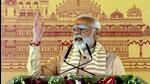 Prime Minister Narendra Modi at the foundation stone laying ceremony of the Shri Kalki Dham temple in Sambhal on February 19, 2024. (FILE PHOTO) Prime Minister Narendra Modi at the foundation stone laying ceremony of the Shri Kalki Dham temple in Sambhal on February 19, 2024. (FILE PHOTO)