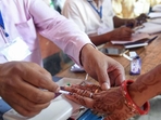 Phase 1 saw a voter turnout of 66.14% while the voter turnout was 66.71% in Phase 2, according to the ECI data released on Tuesday. (ANI) Phase 1 saw a voter turnout of 66.14% while the voter turnout was 66.71% in Phase 2, according to the ECI data released on Tuesday. (ANI)