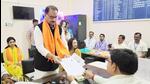 BJP’s Rajiv Pratap Rudy files his nomination for the Saran Lok Sabha seat on Thursday. (HT photo) BJP’s Rajiv Pratap Rudy files his nomination for the Saran Lok Sabha seat on Thursday. (HT photo)