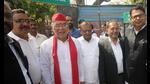Ravidas Mehrotra addressed small gatherings and discussed local issues while moving in parts of the city . (HT Photo) Ravidas Mehrotra addressed small gatherings and discussed local issues while moving in parts of the city . (HT Photo)