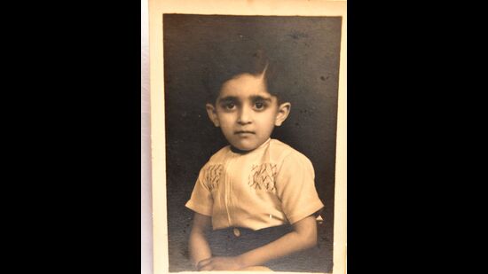 Ajit Sarkar as a four-year-old posing for a picture at Egyptian Studio on Nisbat Road. (Photos courtesy: Amit Sarkar) Ajit Sarkar as a four-year-old posing for a picture at Egyptian Studio on Nisbat Road. (Photos courtesy: Amit Sarkar)