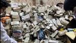 ED officials with the unaccounted cash in Ranchi. (ANI Photo) ED officials with the unaccounted cash in Ranchi. (ANI Photo)