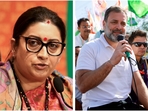 Smriti Irani, Rahul Gandhi(File photos) Smriti Irani, Rahul Gandhi(File photos)