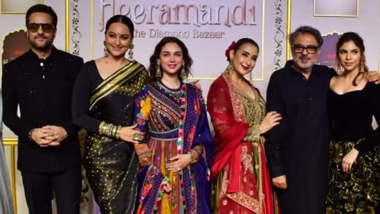 Sanjay Leela Bhansali poses with the diamonds of Heeramandi Sanjay Leela Bhansali poses with the diamonds of Heeramandi