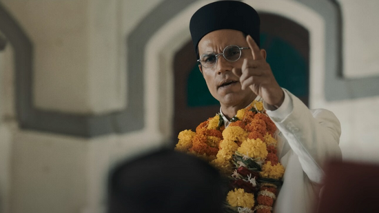 Randeep Hooda in a still from Swatantrya Veer Savarkar. Randeep Hooda in a still from Swatantrya Veer Savarkar.