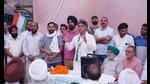 Congress candidate Manish Tewari addressing a public meeting while campaigning in Chandigarh on Thursday. (HT photo) Congress candidate Manish Tewari addressing a public meeting while campaigning in Chandigarh on Thursday. (HT photo)