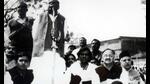 Mulayam Singh Yadav seeking votes for son Akhilesh Yadav (extreme left) in Kannauj in the 2000 election. (File Photo) Mulayam Singh Yadav seeking votes for son Akhilesh Yadav (extreme left) in Kannauj in the 2000 election. (File Photo)