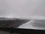 Rough sea near Vizhinjam coast in Thiruvananthapuram, Kerala. (Vivek Nair) Rough sea near Vizhinjam coast in Thiruvananthapuram, Kerala. (Vivek Nair)