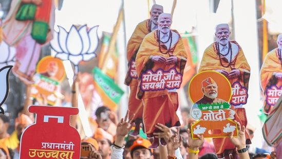 The BJP has been a dominant political force in Madhya Pradesh for a long time. (ANI Photo)(BJP media) The BJP has been a dominant political force in Madhya Pradesh for a long time. (ANI Photo)(BJP media)