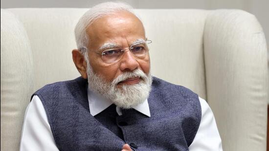 PM Modi in an interview with HT said the BJP will gain from all parts of the country this time (PMO Photo) PM Modi in an interview with HT said the BJP will gain from all parts of the country this time (PMO Photo)